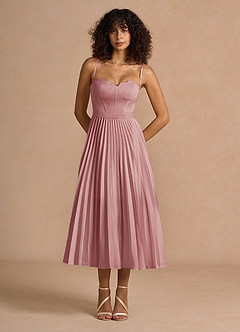 Amélie Light Pink Midi Dress image3