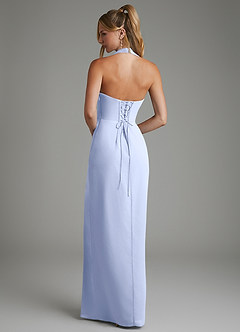 Azazie Tina Bridesmaid Dresses Ice Mermaid Corset Chiffon Dress image6