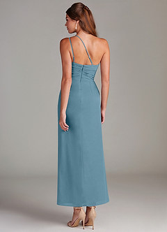 Azazie Eren Abiti da Damigella Abito Sirena in Chiffon Monospalla Bermuda image7