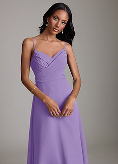 Azazie Kali Abiti da Damigella Abito A-Line in Chiffon Plissettato Tahiti image5