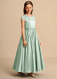 Azazie Bunny Girl vestidos de niña de las flores Vestido de Agave de Encaje de Princesa image5