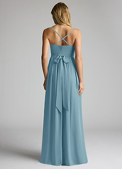 Azazie Llana Maternity Bridesmaid Dresses A-Line Chiffon Floor-Length Dress image4