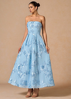 Maxi jurk Evangeline Hemelsblauw image3