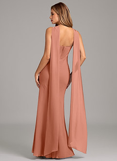 Azazie Kinsley Bridesmaid Dresses MAI TAI Mermaid Pleated Chiffon Dress image2