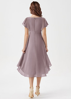 Azazie Graciela Junior Dusk A-Line Pleated Chiffon Dress image2