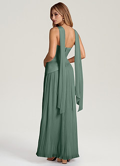Azazie Tierney Jurken voor bruidsmeisjes Converteerbaar Jurk van Chiffon met A-Lijn Strapless Zeemos image4