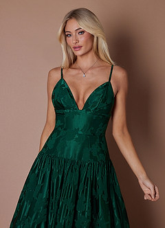 Robe Longue Vert Crépuscule Glen image3