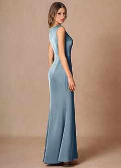 Maxi jurk Elara Poederblauw image6