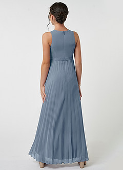 Azazie Lindie Junior Twilight A-Line Pleated Chiffon Dress image2