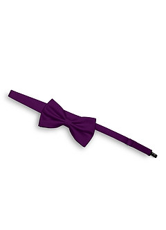 front Matching Matte Satin Pre-Tied Bow Tie & Suspenders Set