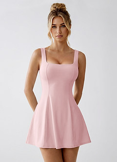 Robe Mini Rose Poudré Romy image1