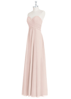Azazie Yazmin Bridesmaid Dresses Rose Petal A-Line Sweetheart Neckline Chiffon Convertible Dress image10