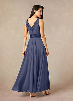 Azazie Devana Mother of the Bride Dresses Stormy A-Line Sequins Chiffon Dress image4