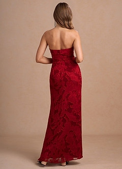 Leena Ruby Red Maxi Dress image2