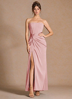 Vestido Rosa Empolvado Maxi Selene image3
