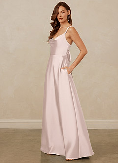 Christian Siriano Bridal for Azazie 1001 Bridesmaid Dresses Blushing Pink A-Line Sweetheart Neckline Stretch Satin Dress image4