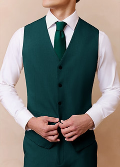 front James Pine Structured Stretch Suit Vest