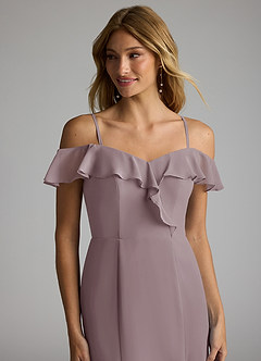 Azazie Sophie Bridesmaid Dresses Dusk A-Line Off the Shoulder Chiffon Convertible Dress image2