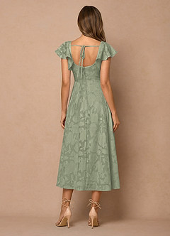 Talia Agave Green Midi Dress image2