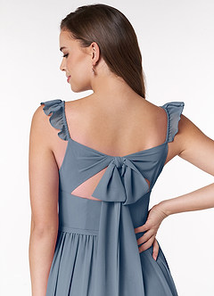 Azazie Metz Bridesmaid Dresses Twilight A-Line Sweetheart Ruched Chiffon Dress image6