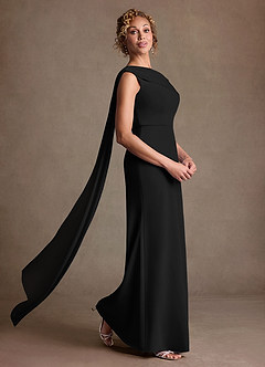 Azazie Bassi Suknie dla Matki Panny Młodej Syrena Zza ramienia Siatka Długość podłogi Sukienka image3