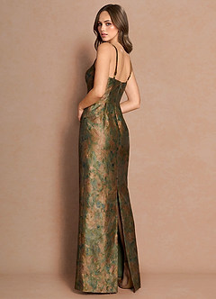 Robe Longue Sarcelle Vintage Christy image2