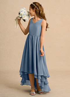 Azazie Kitten Junior Formal Flower Girl Dresses Twilight A-Line Chiffon Dress image5