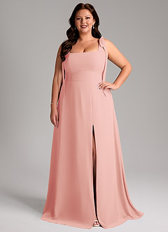 Azazie Debra Bridesmaid Dresses Rosette A-Line with Pockets Chiffon Convertible Dress image8
