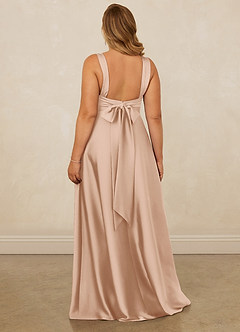 Christian Siriano Bridal for Azazie 1001 Bridesmaid Dresses English Rose A-Line Sweetheart Neckline Stretch Satin Dress image12