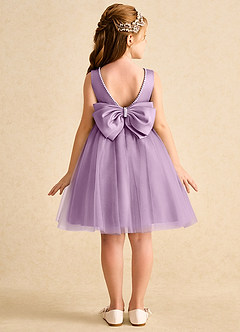 Azazie Jani Flower Girl Dresses Wisteria A-Line Bow Tulle Dress image1