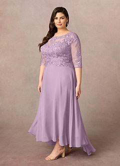 Azazie Monza Mother of the Bride Dresses Wisteria A-Line Lace Chiffon Dress image8