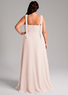 Azazie Debra Bridesmaid Dresses Rose Petal A-Line with Pockets Chiffon Convertible Dress image9