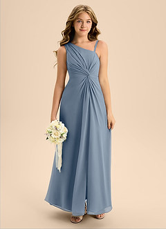 Azazie Brooke Junior Twilight A-Line Side Slit Chiffon Dress image3
