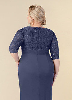 Azazie Macie Mother of the Bride Dresses Stormy Sheath Scoop Sequins Lace Dress image12