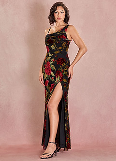 Gloria Black Multi Gown image3