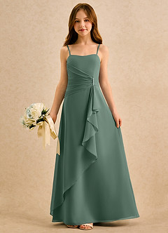 Azazie lolly Girls Formal Flower Girl Klänningar Klä A-Line i Chiffong Plisserad image3