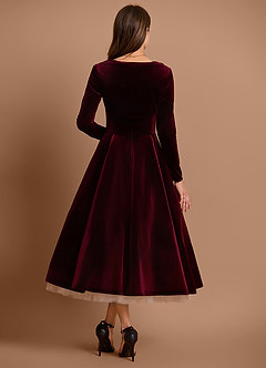 Gracyn Wine Two Piece Dress image2