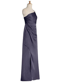 Azazie Eren Junior Stormy Sheath Pleated Stretch Satin Dress image8