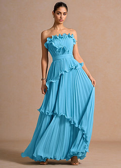 Marieline Cielo Azul Vestido largo image5