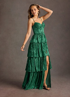 Paloma Dark Green Maxi Dress image6