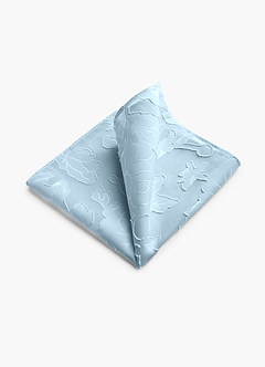 front Floral Burnout Pocket Square