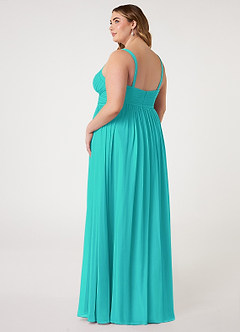 Azazie Chanel Bridesmaid Dresses Spa A-Line Pleated Chiffon Dress image2