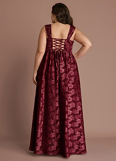 Hazel Wine Pleated Maxi Dress image10