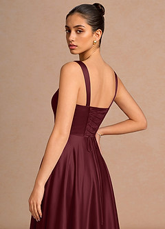 Azaria Wine Midi Dress image2