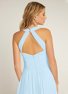 Azazie Claudia Bridesmaid Dresses Sky Blue A-Line Sweetheart Neckline Chiffon Dress image6