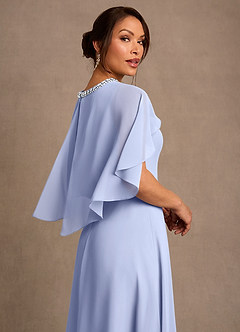 Azazie Winnifred Kleider für die Brautmutter A-Linie Mit Perlen Chiffon Kleid Eis image5