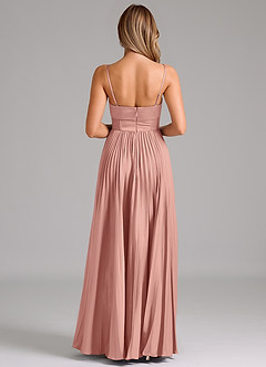 Azazie Tyla Bridesmaid Dresses Rosette A-Line Sweetheart Neckline Stretch Satin Dress image2