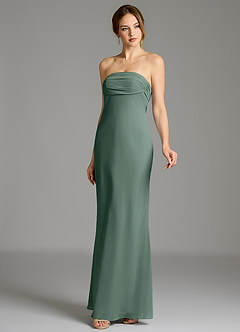 Azazie Ailanie Jurken voor bruidsmeisjes Jurk van Chiffon met Zeemeermin Strapless Zeemos image6