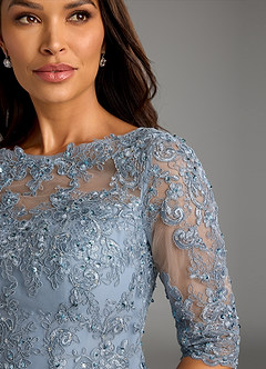 Azazie Florida Mother of the Bride Dresses Dusty Blue Jumpsuit/Pantsuit Sequins Chiffon Dress image11