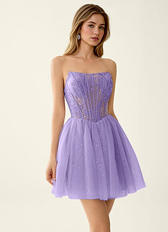 Florisse Purper Mini-jurk image4